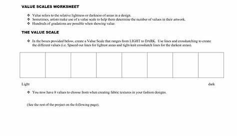 scale copies worksheets