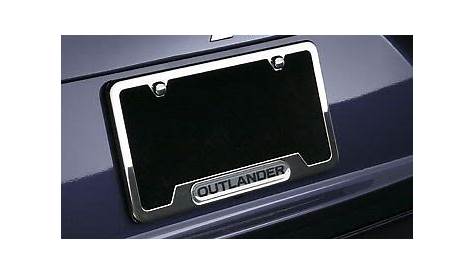 mitsubishi outlander front license plate bracket