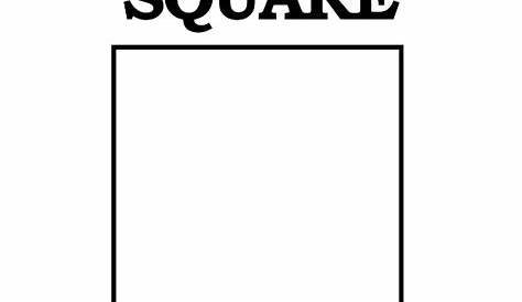 Printable Square Shape - Print Free Square Shape