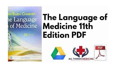 the language of medicine 12th edition pdf free download