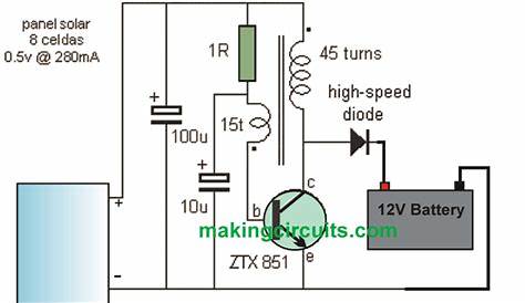 Simple 12V Solar Charger Circuit with Boost Converter