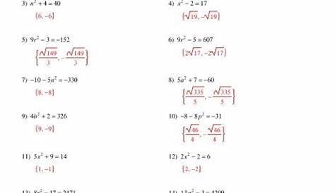 Solving Square Root Equations Worksheet Kuta - Tessshebaylo