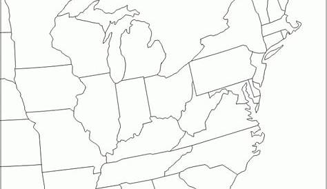 Printable Map Of Us East Coast - Printable US Maps