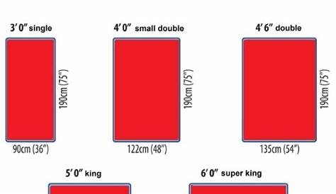 Bed Size Guide - Sams Beds Reading Berkshire