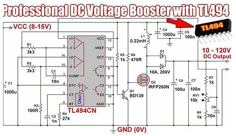 dc to dc booster circuit diagram