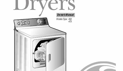 GE Clothes Dryer 473 User's Guide | ManualsOnline.com