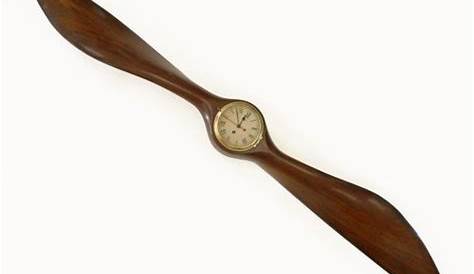 Antiques Atlas - Biplane Wooden Aircraft Propeller With Clock