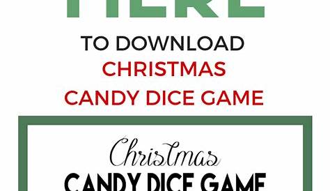 christmas dice game printable