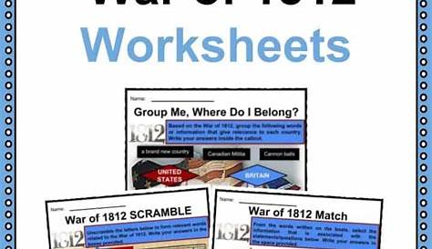 War of 1812 Facts, Worksheets, History & Outcome For Kids