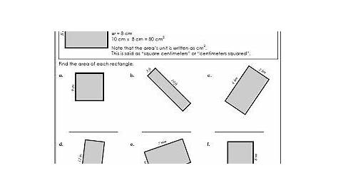 10 Worksheets area Of Rectangles and Squares ~ kids worksheets