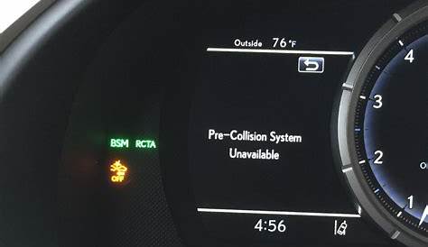 Pre collision system unavailable - ClubLexus - Lexus Forum Discussion