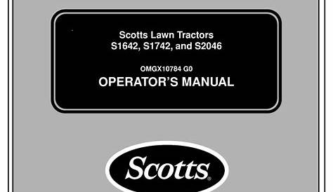 SCOTTS S1642 OPERATOR'S MANUAL Pdf Download | ManualsLib