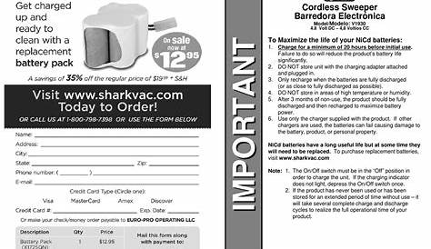 shark v1725qc user s guide