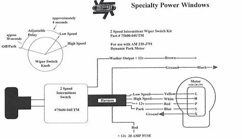 windshield wiper motor wiring diagram ford