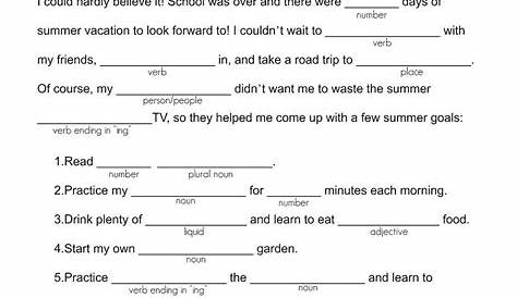 Pin on ☂ MAD LIBS☀☂