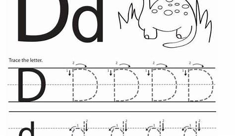 letter d tracing worksheets free
