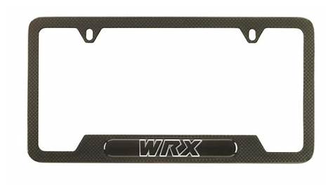2020 Subaru WRX License Plate Frame - Carbon Fiber (WRX). CARBON FIBER