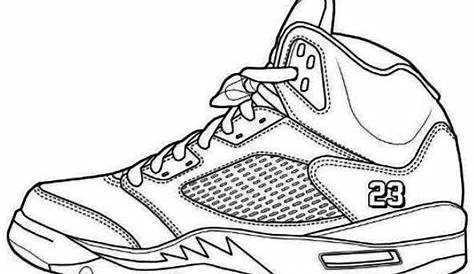 Running Shoe Coloring Page at GetColorings.com | Free printable