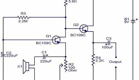 mic loudspeaker circuit diagram
