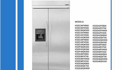 Kitchenaid Side By Refrigerator Owners Manual | Besto Blog