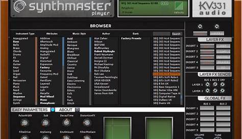 SynthMaster by KV331 Audio - Synth (Semi Modular) Plugin VST Audio Unit AAX