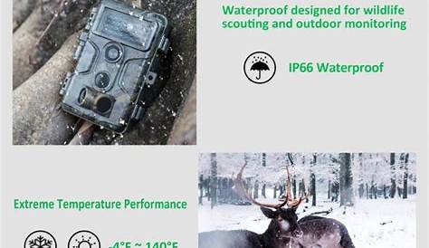GardePro A3 Wildlife Camera 24MP 1080P Trail Camera with H.264 Video