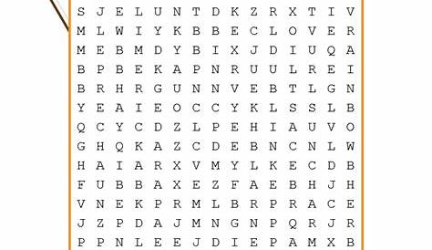 st patrick's day word search free printable
