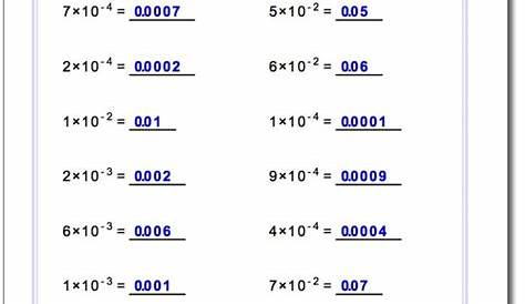 Operations In Scientific Notation Worksheet — db-excel.com
