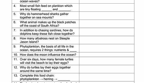 oceans of the world worksheets | Ocean World - The Blue Planet - Seas