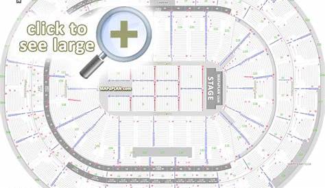 FLA Live Arena seat & row numbers detailed seating chart, Sunrise