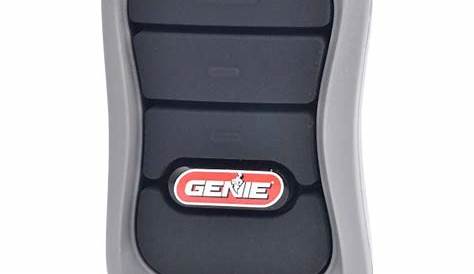 genie 3-button garage door opener remote manual