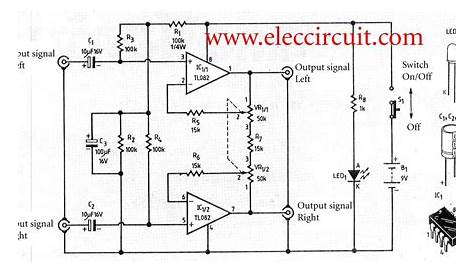 wide-stereo-system-circuit-by_tl082 Electronic Kits, Electronic
