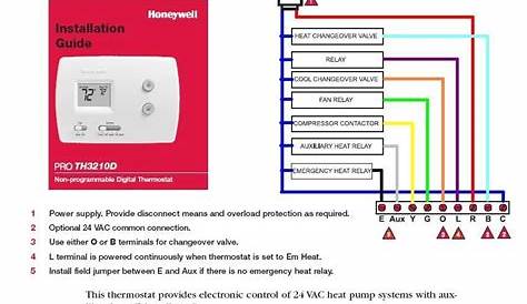 Honeywell Thermostat Th3210d1004 Wiring Diagram