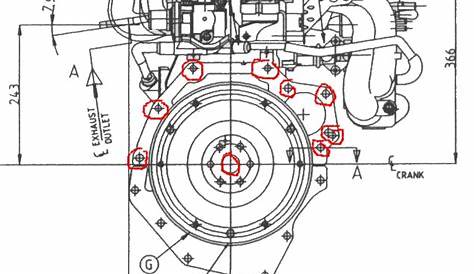 Ford bellhousing bolt pattern drawing