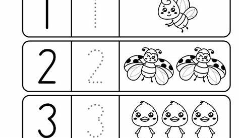 numbers 1-10 worksheets kindergarten