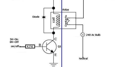 relay circuit diagram simple