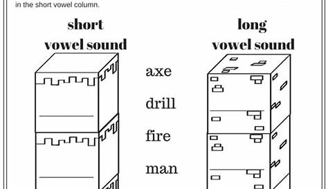 Long Vowel Short Vowel Categorizing Worksheet – Miniature Masterminds