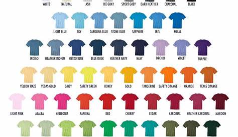 Products :: Textiles :: T-Shirt GILDAN Canada. Colors