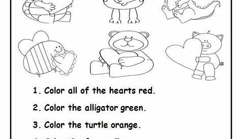 follow directions coloring worksheet