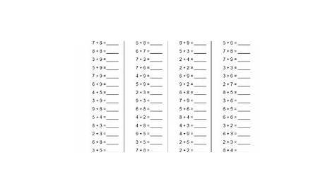 multiplication facts worksheet generator