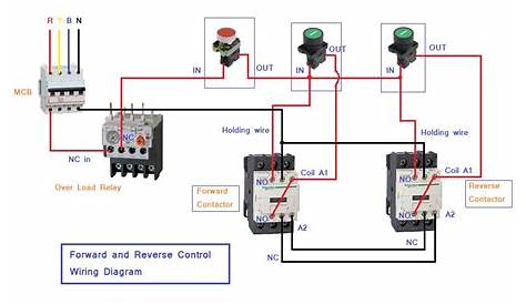 reverse forward motor control circuit diagram