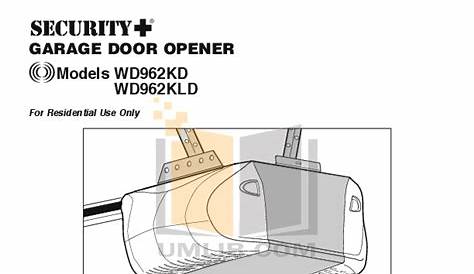 Download free pdf for Chamberlain 1000E Garage Door Openers Other manual