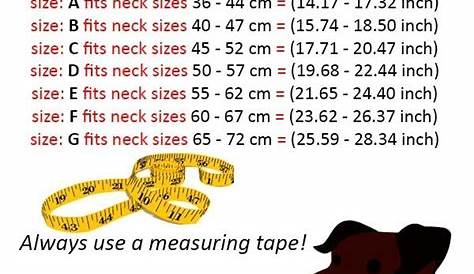 Puppy Collar Size Chart : Here's a handy dog weight chart for the.