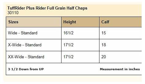 TuffRider Plus Rider Full Grain Half Chaps - The Lexington Horse