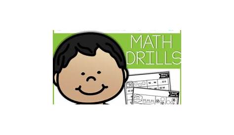 First and Second Grade Math Fluency Drills by Tara West | TpT
