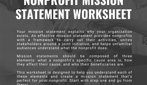 Nonprofit-Mission-Statement-Worksheet - Nonprofit Software | Keela