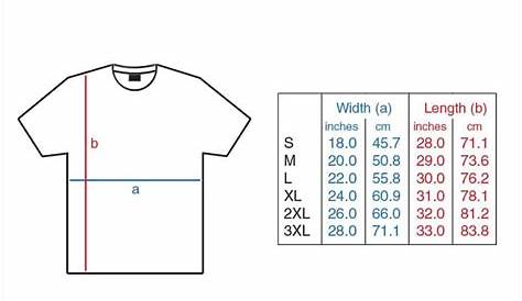 gildan heavy cotton t shirt size chart