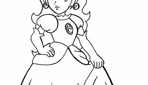 Princess Peach Coloring Pages To Download And Print For Free - Coloring