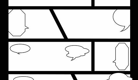 printable comic strip template pdf