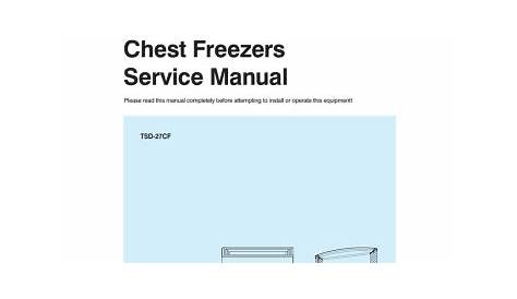 Chest Freezers Service Manual | Manualzz